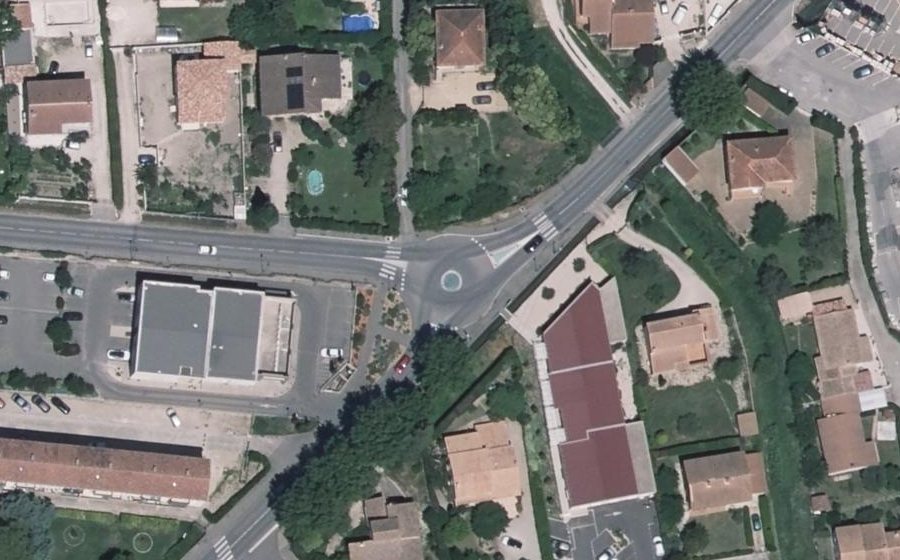 Vue aérienne du Route de Camaret