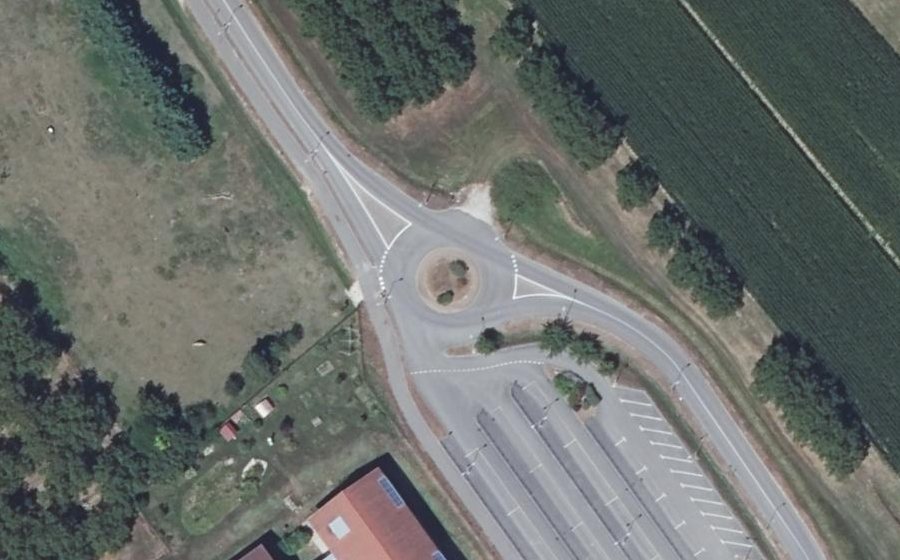 Vue aérienne du Avenue du Collège