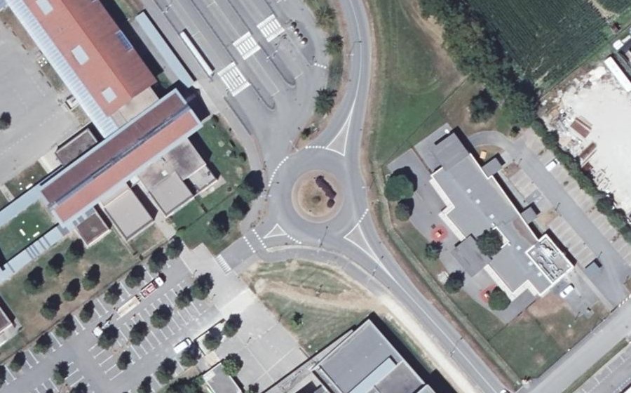 Vue aérienne du Avenue du Collège