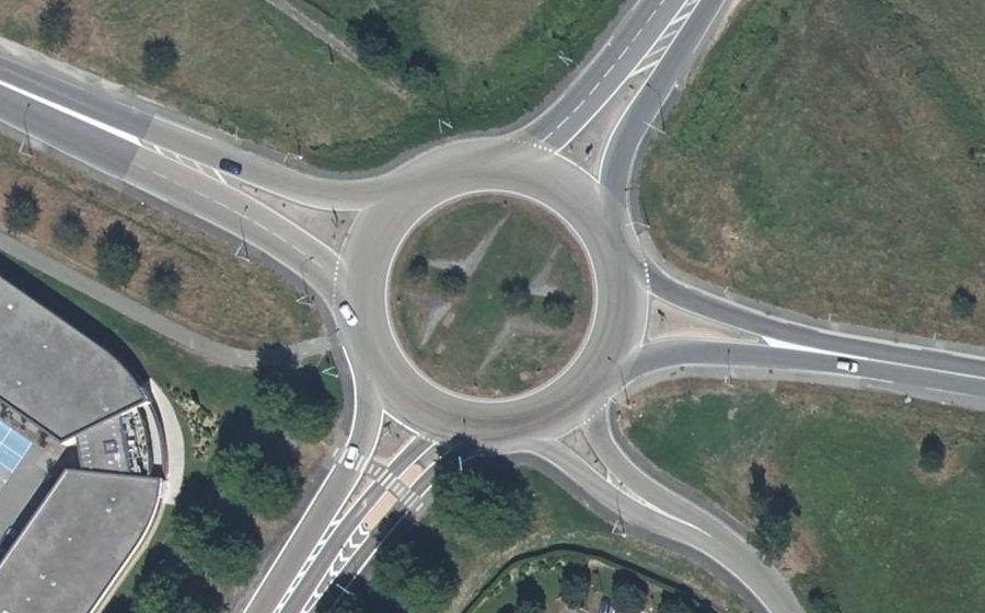 Vue aérienne du Rond-Point de Strasbourg