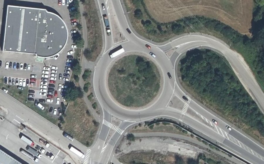 Vue aérienne du Rond-Point du Mont Myon