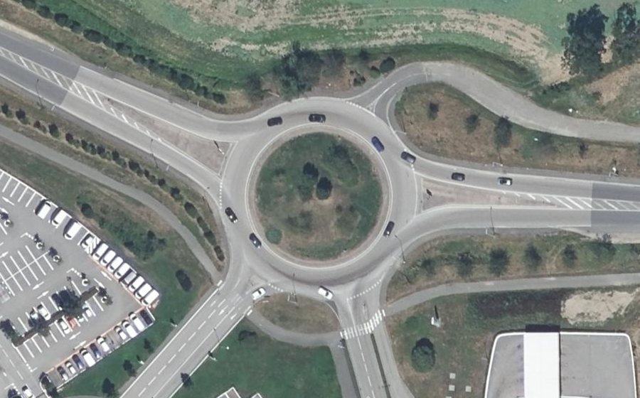 Vue aérienne du Rond-Point du Mont Grillerin