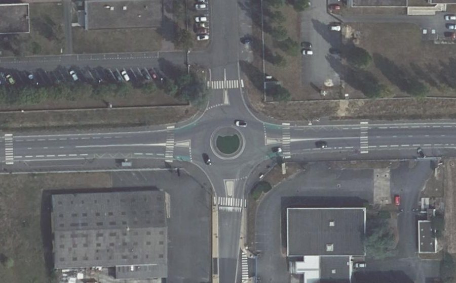 Vue aérienne du Rue Louis Mallet