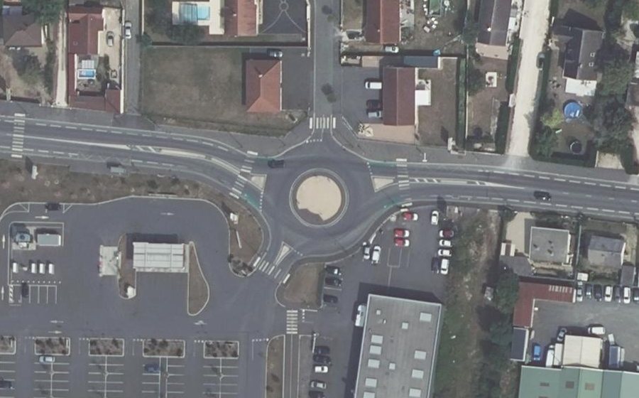 Vue aérienne du Rue Louis Mallet