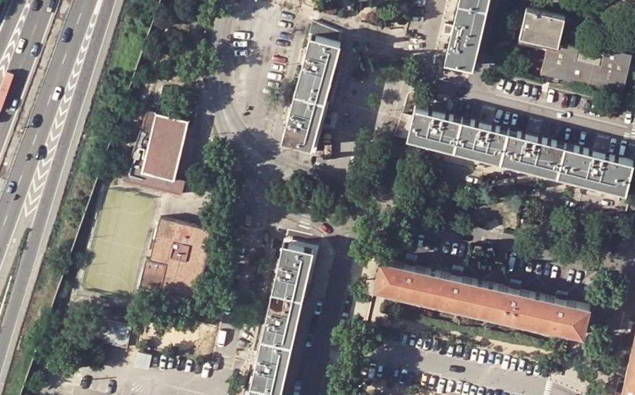 Vue aérienne du Avenue du Jas de Bouffan