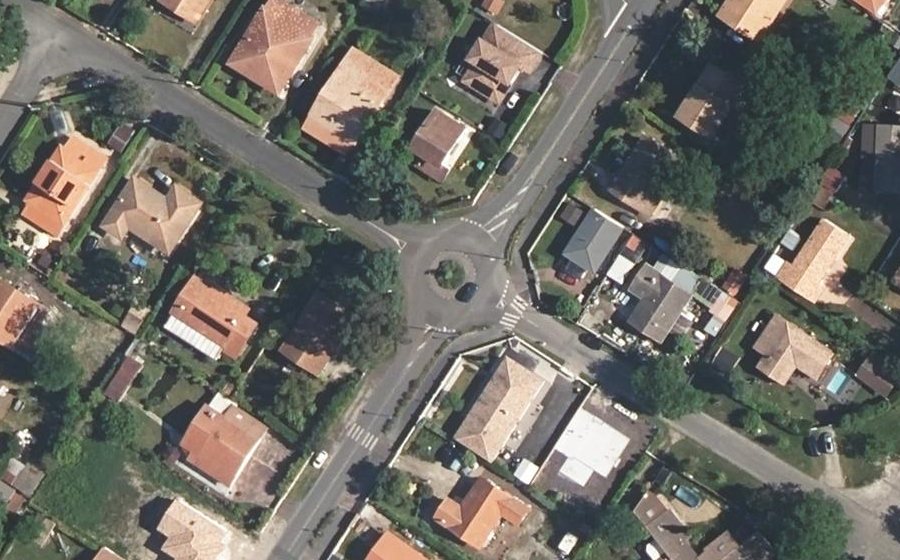 Vue aérienne du Boulevard du Maréchal Juin