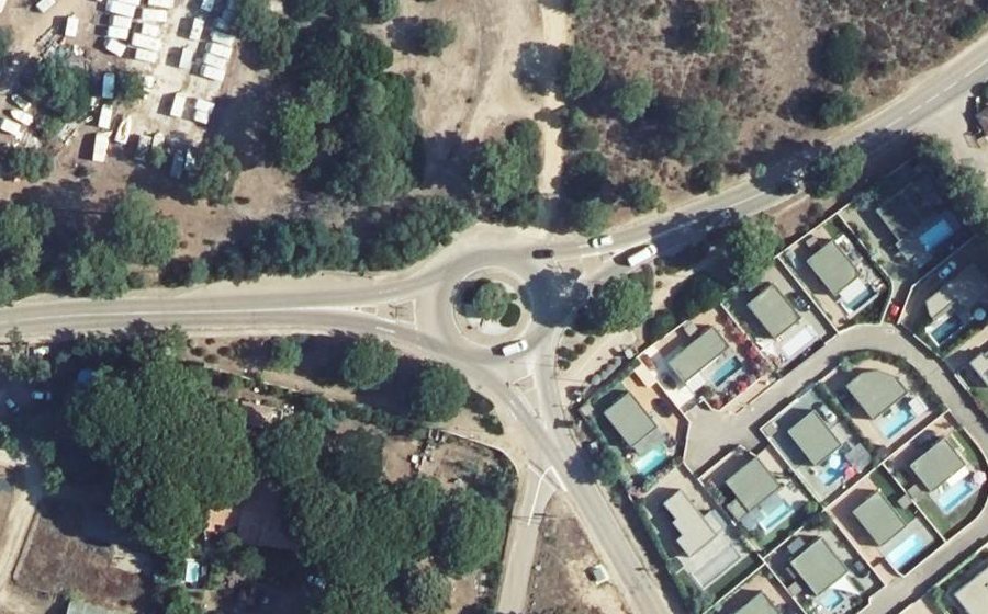 Vue aérienne du Rond-point anonyme n°8005524