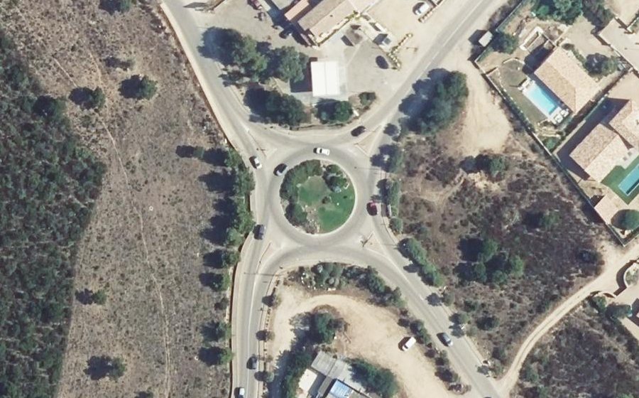 Vue aérienne du Rond-Point de Saint-Cyprien
