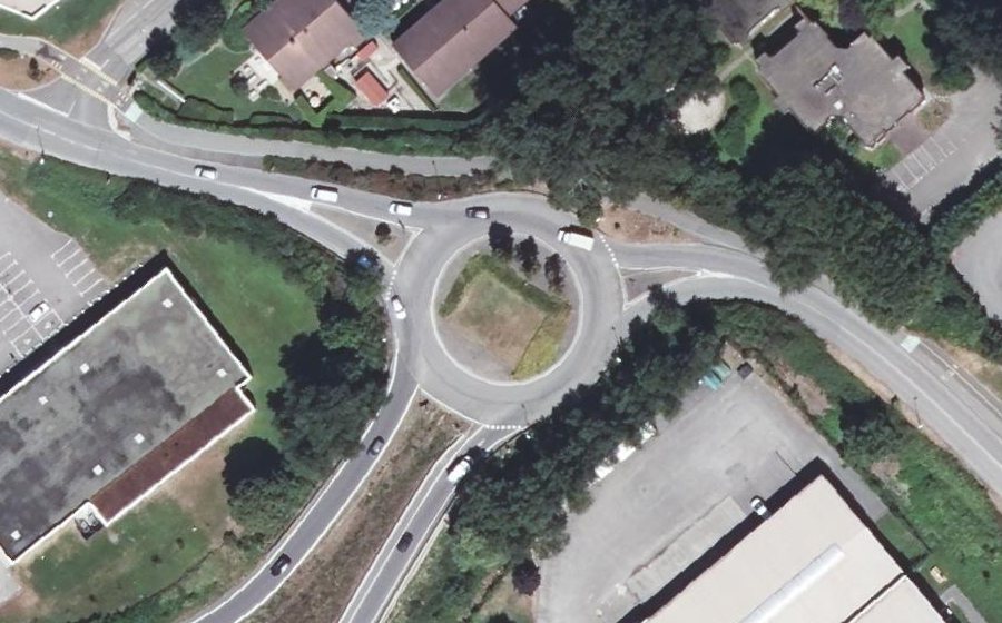 Vue aérienne du Rond-point anonyme n°8015776