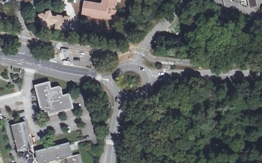 Vue aérienne du Rond-Point de Bavière