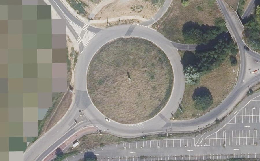 Vue aérienne du Rond-Point Val de Grâce