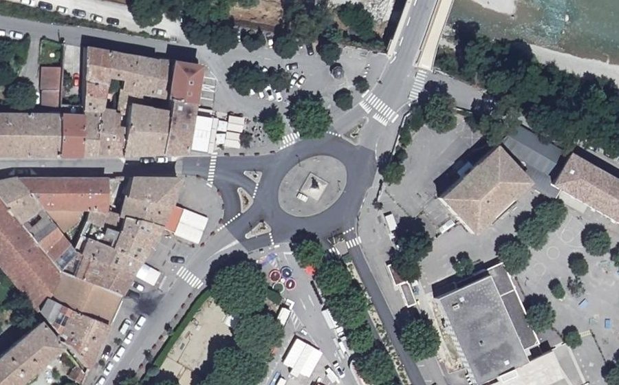 Vue aérienne du Place de la Liberté
