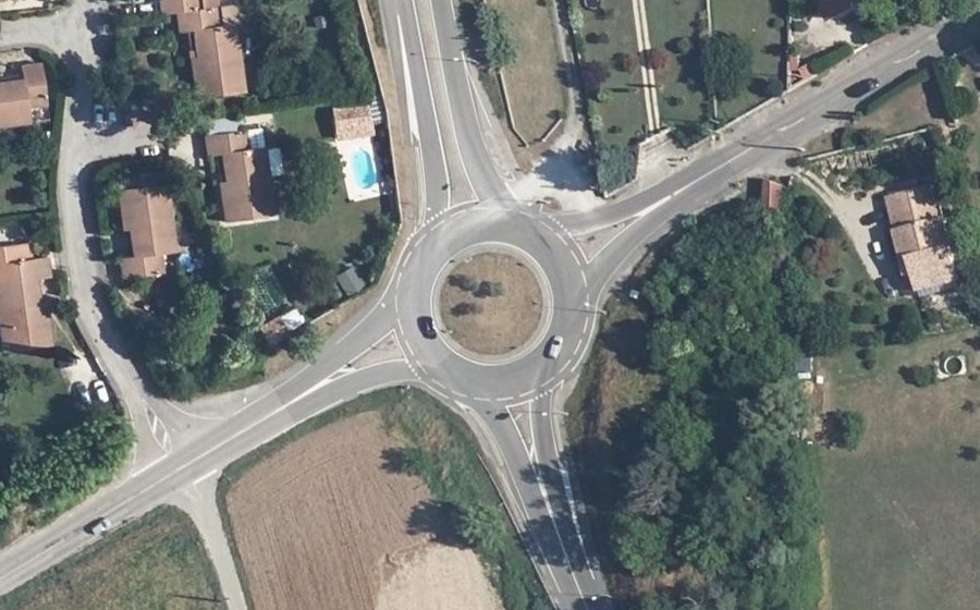 Vue aérienne du Rue de la Bistourne