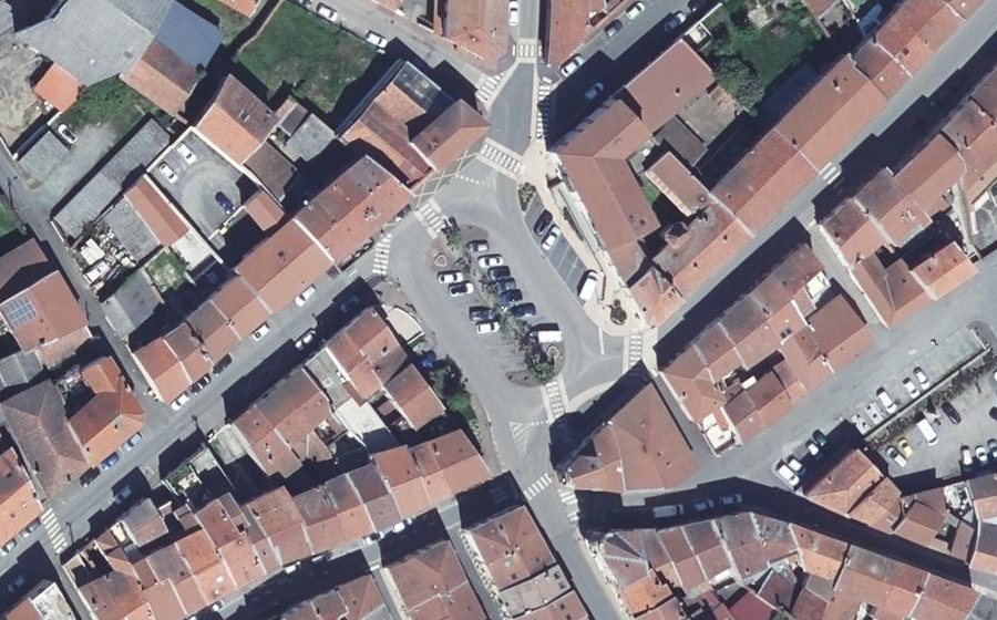 Vue aérienne du Carrefour Saint-Roch