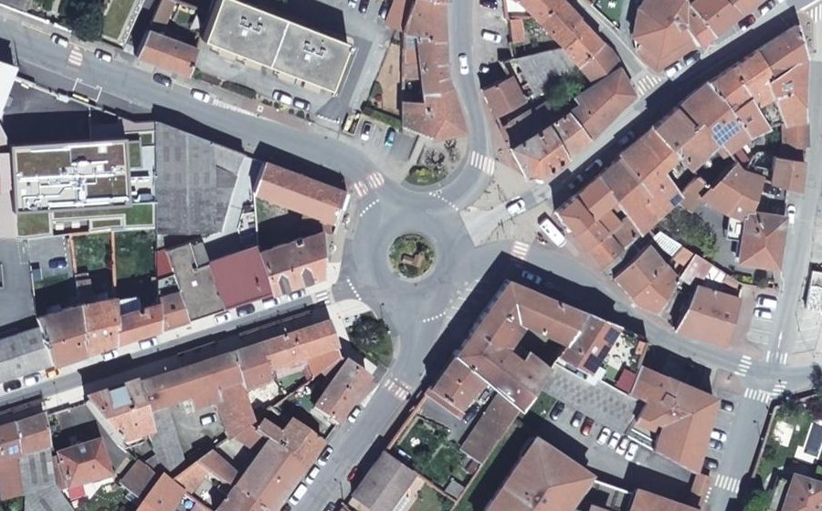 Vue aérienne du Place des Portes