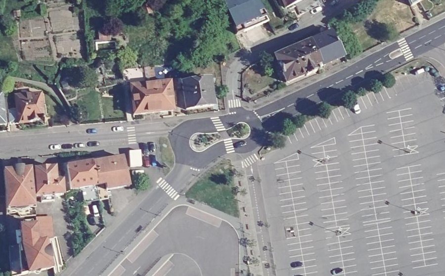 Vue aérienne du Boulevard de Lorraine