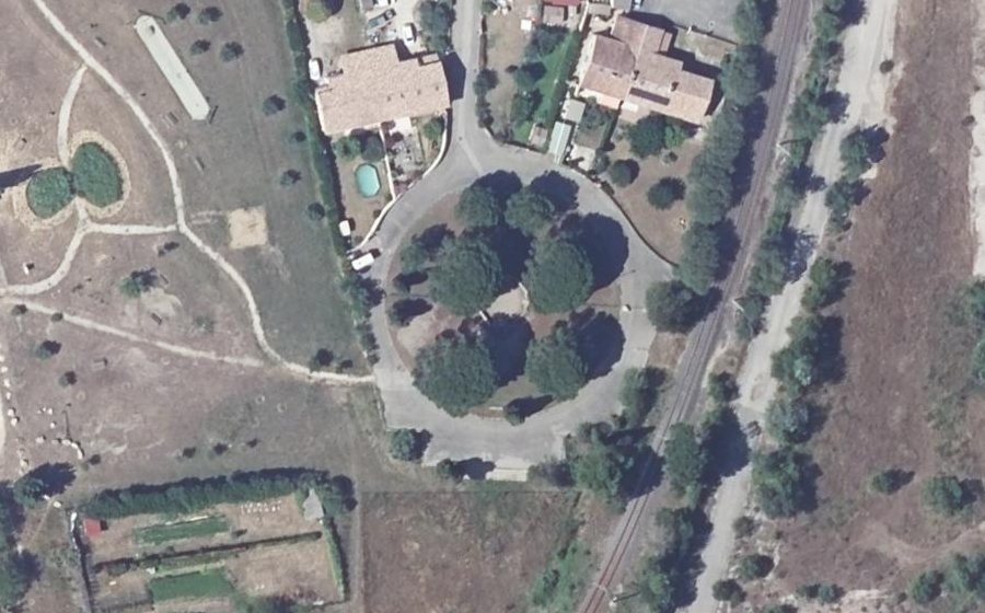 Vue aérienne du Place François Mauriac