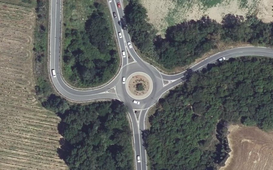Vue aérienne du Rond-point anonyme n°8028065