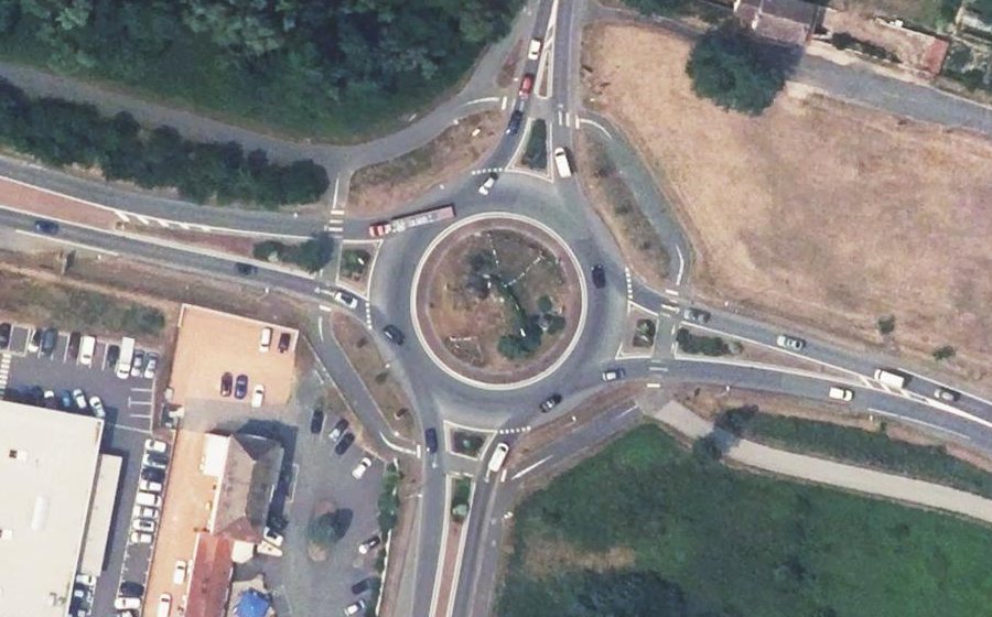 Vue aérienne du Porte du Beaujolais
