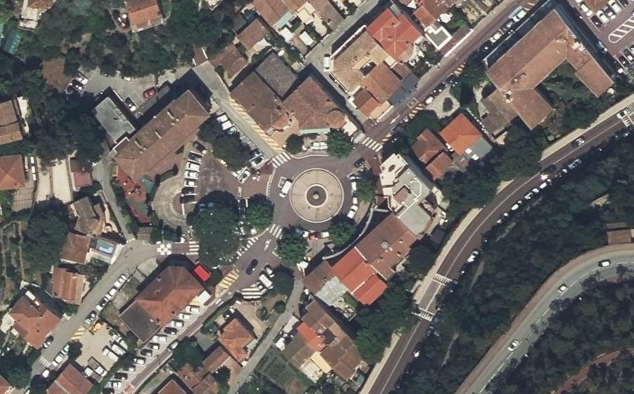 Vue aérienne du Place du Général Bertrand