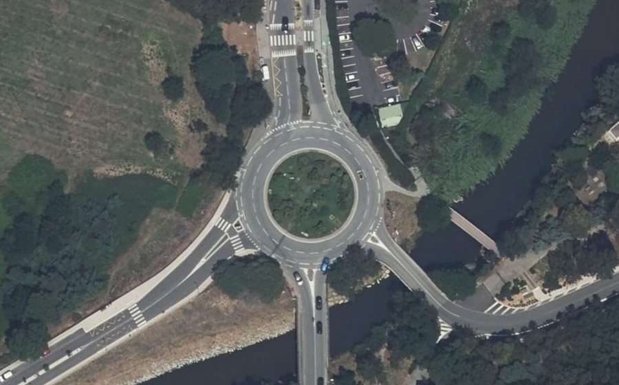Vue aérienne du Rond-Point du San Peyre