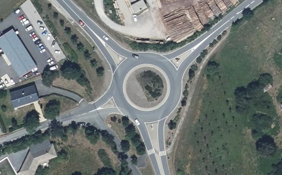 Vue aérienne du Giratoire du Lac
