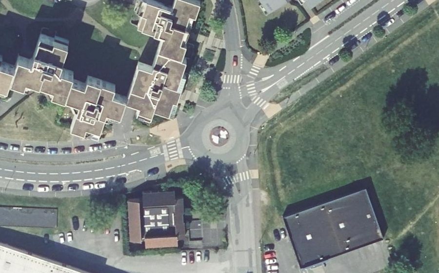 Vue aérienne du Boulevard de l'Aurore