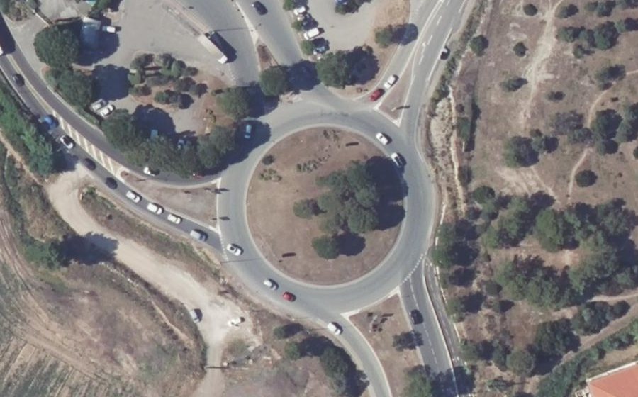Vue aérienne du Rond-Point du Gargalon