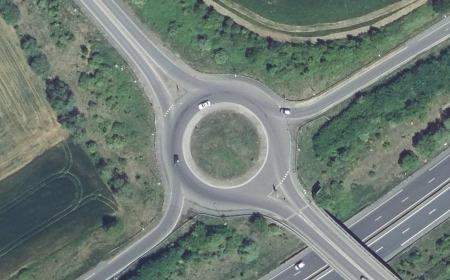 Vue aérienne du Rond-point anonyme n°8056476