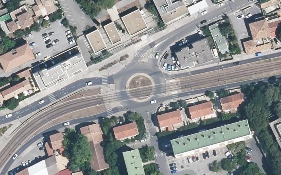 Vue aérienne du Rond-Point Bruxelles