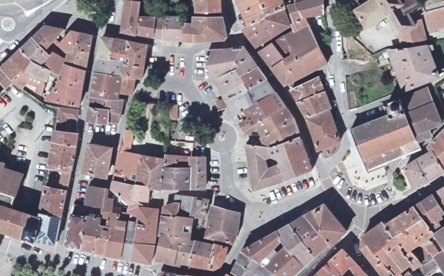Vue aérienne de la Place Général de Gaulle