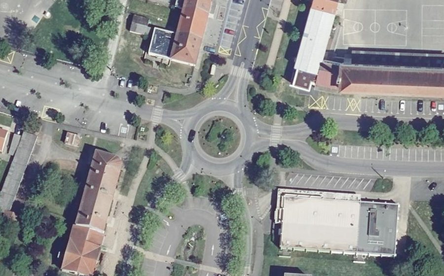 Vue aérienne du Rond-point anonyme n°8058488