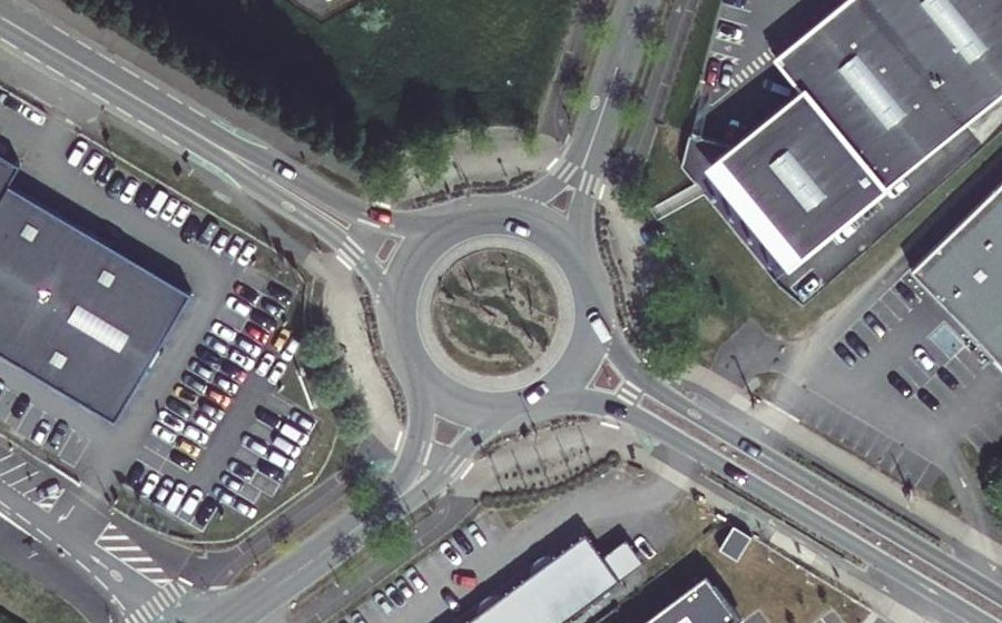 Vue aérienne du Place de la Liberté