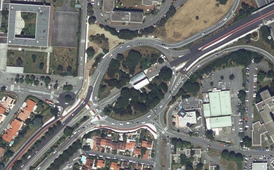 Vue aérienne du Rond-Point de la Cépière