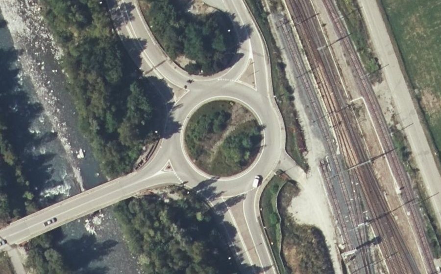 Vue aérienne du Carrefour de la Madeleine