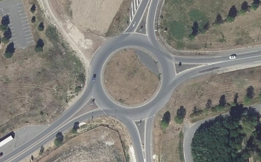 Vue aérienne du Rond-point anonyme n°8083301