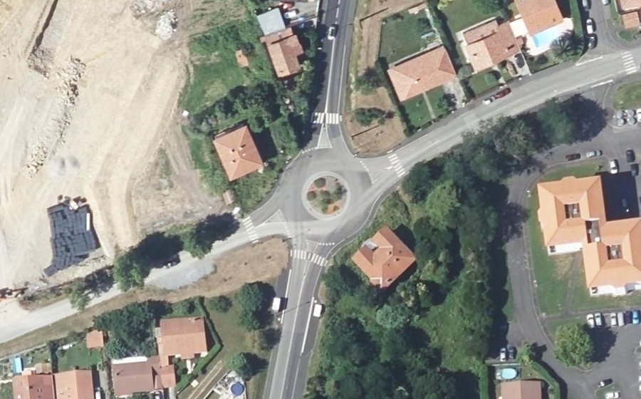 Vue aérienne du Boulevard de l'Empereur