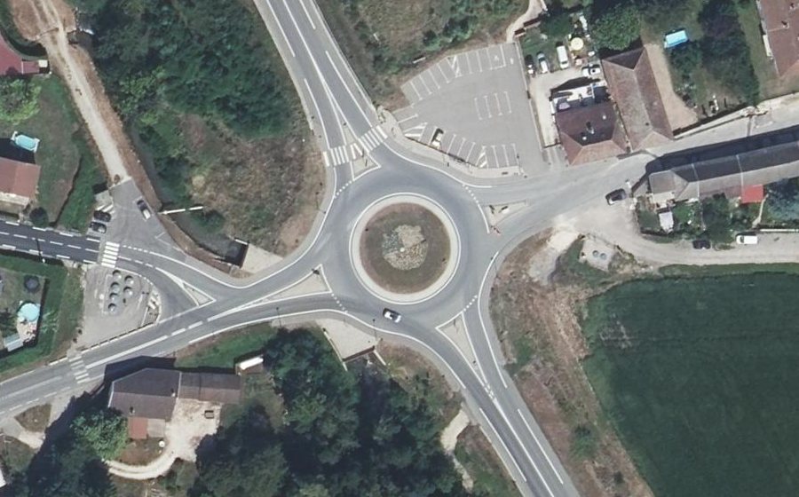 Vue aérienne du Route des Moulins
