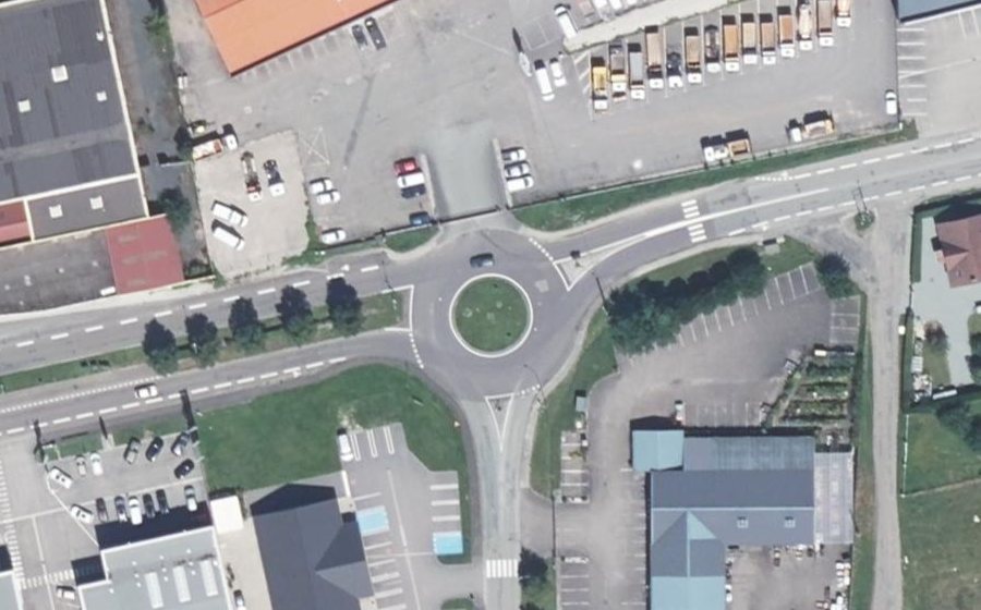 Vue aérienne du Route de Belfort