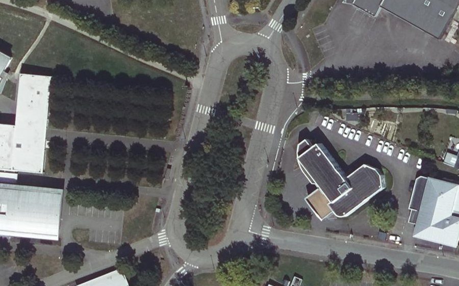 Vue aérienne du Place Georges Macé