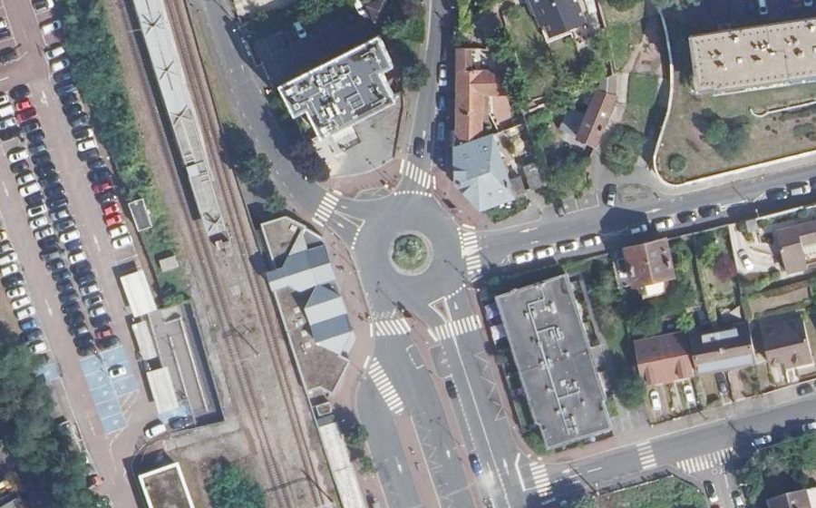 Vue aérienne du Place Georges Clemenceau