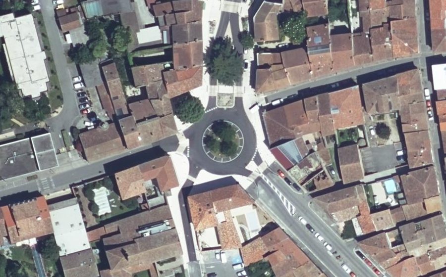 Vue aérienne du Place Jean Jaurès