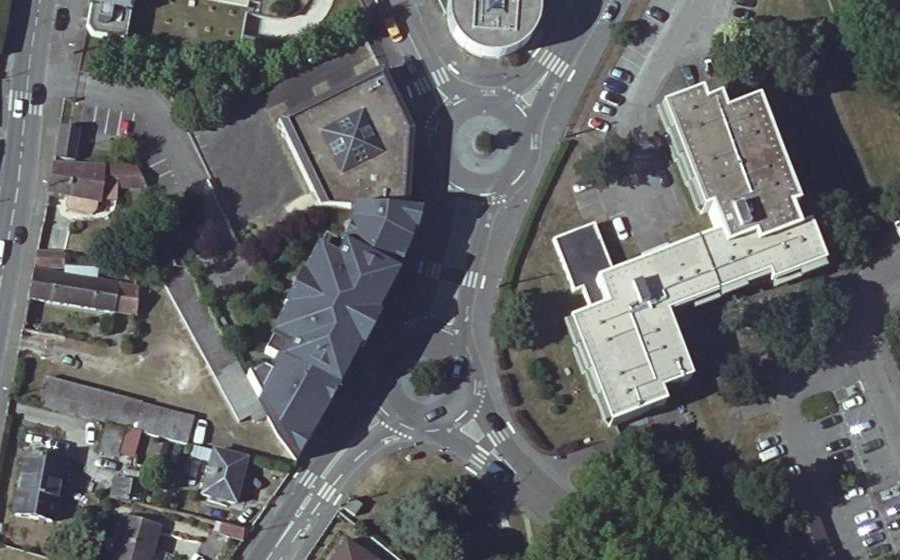 Vue aérienne du Rue de la Forêt