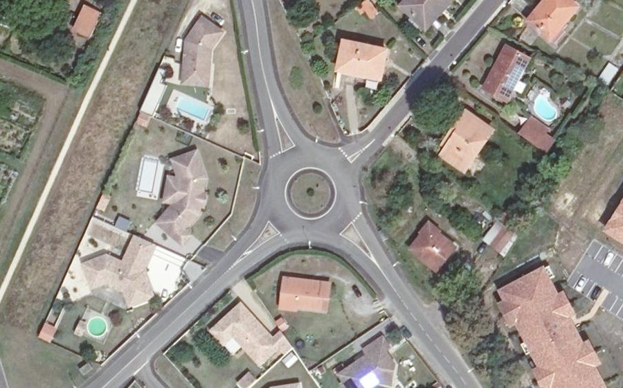 Vue aérienne du Rue de la Dominante