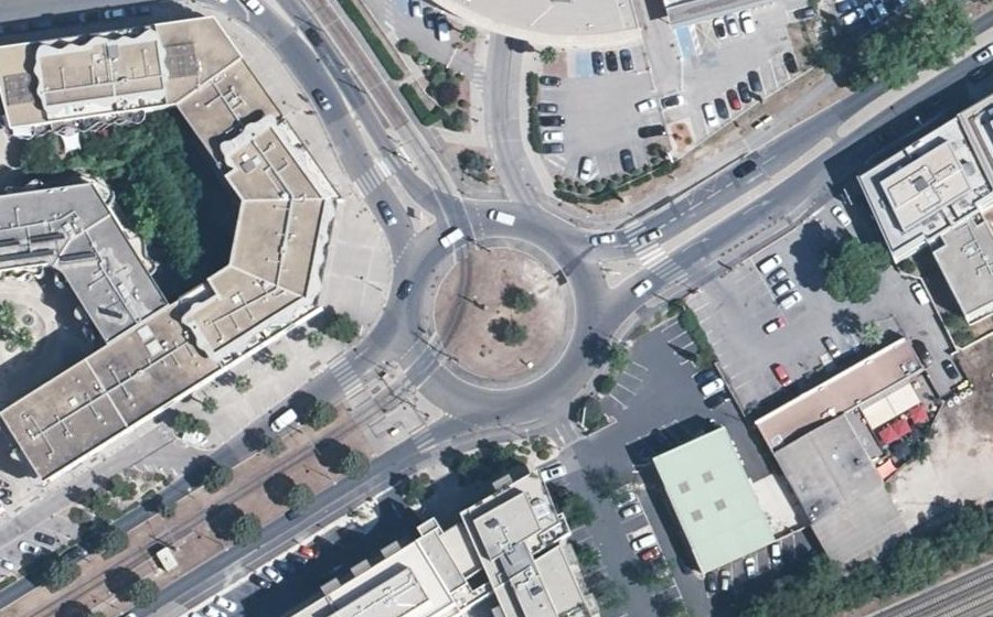 Vue aérienne du Rond-Point Londres