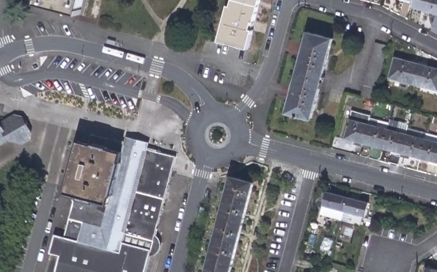 Vue aérienne du Giratoire de la Chesnaie