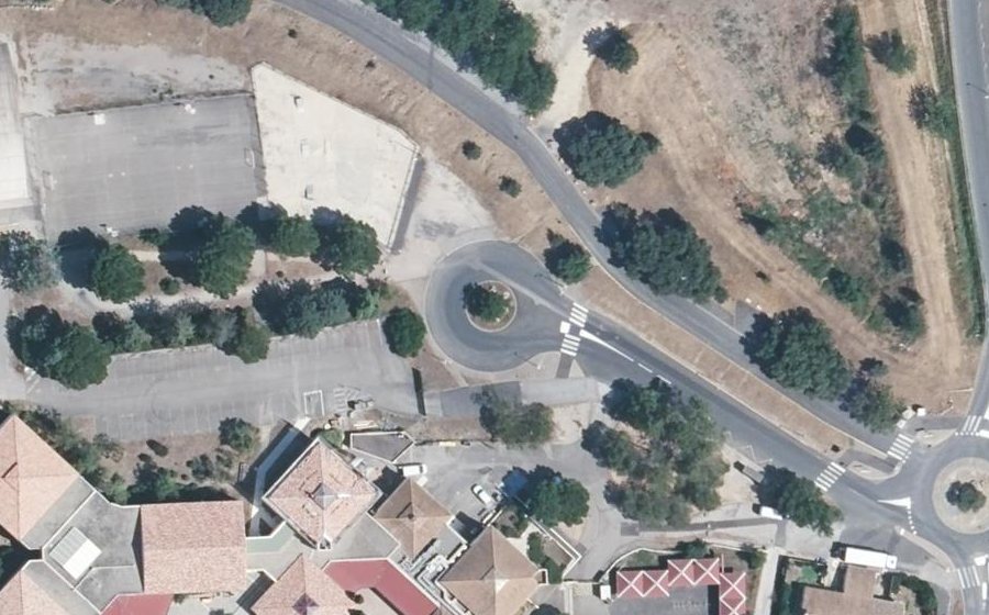 Vue aérienne du Place Hervé Bazin