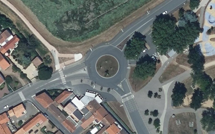 Vue aérienne du Place du Docteur Pacaud