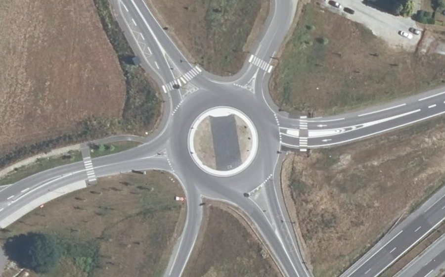 Vue aérienne du Giratoire des Périaux