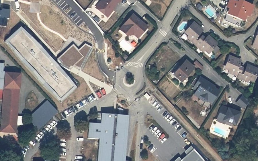 Vue aérienne du Rue Louis Bréguet